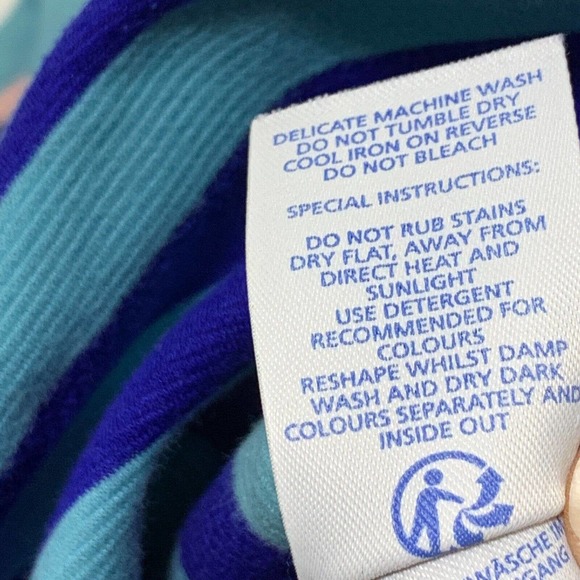 Boden Top Womens 4 Blue Maggie Ottoman 3/4 Sleeve Ribbed Knit Boat Neck Pockets - Picture 7 of 11